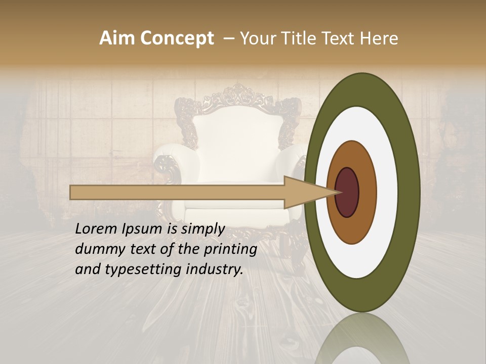 Room Luxury Seat PowerPoint Template