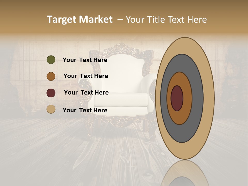 Room Luxury Seat PowerPoint Template