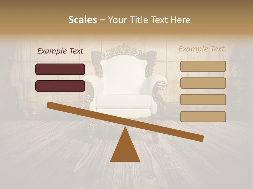 Room Luxury Seat PowerPoint Template