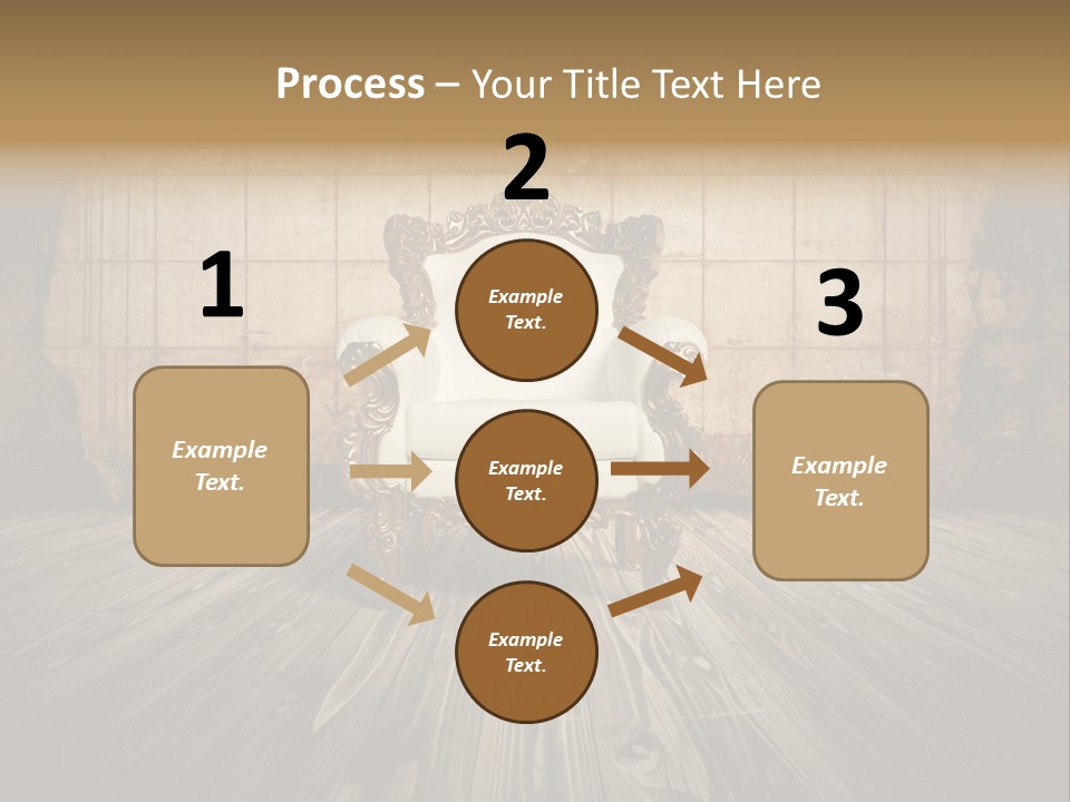 Room Luxury Seat PowerPoint Template