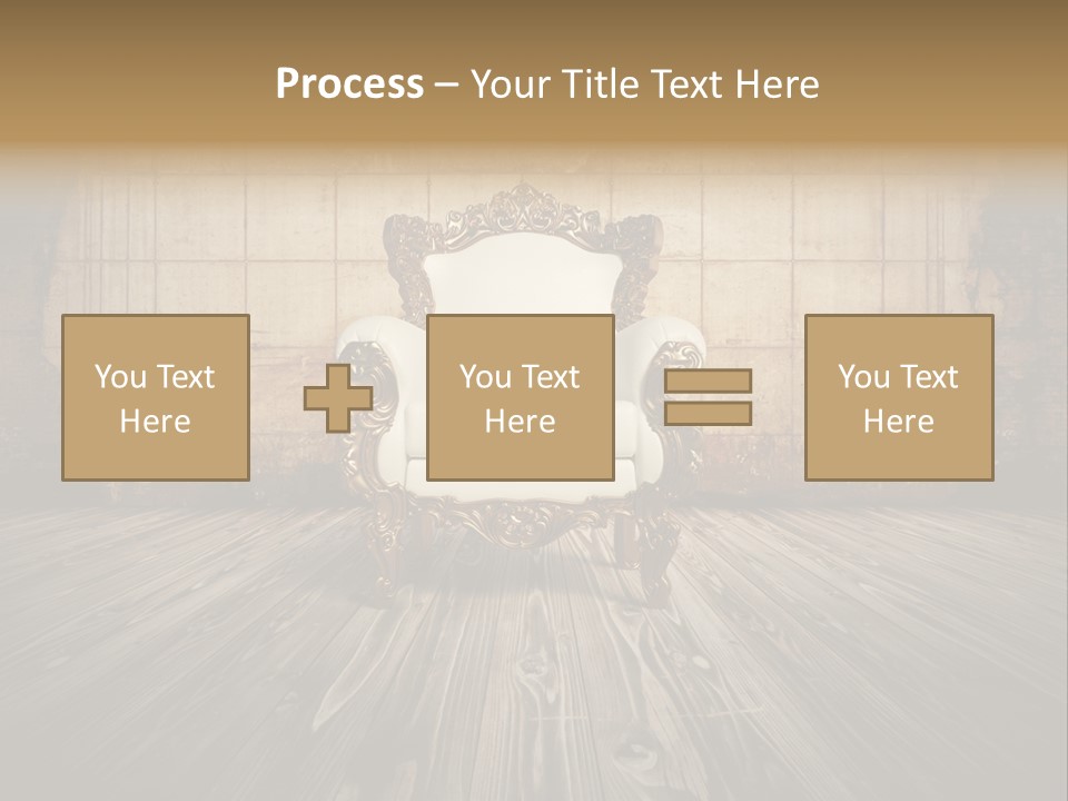 Room Luxury Seat PowerPoint Template