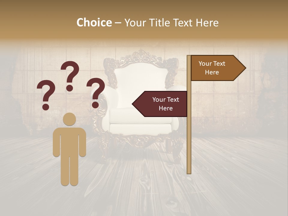 Room Luxury Seat PowerPoint Template