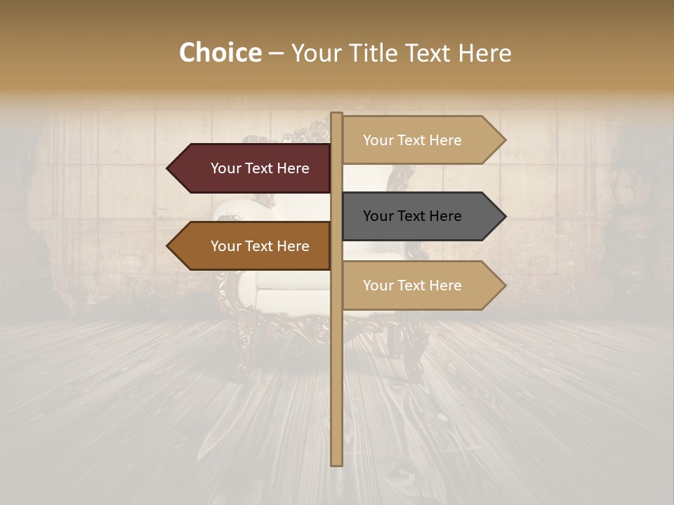 Room Luxury Seat PowerPoint Template