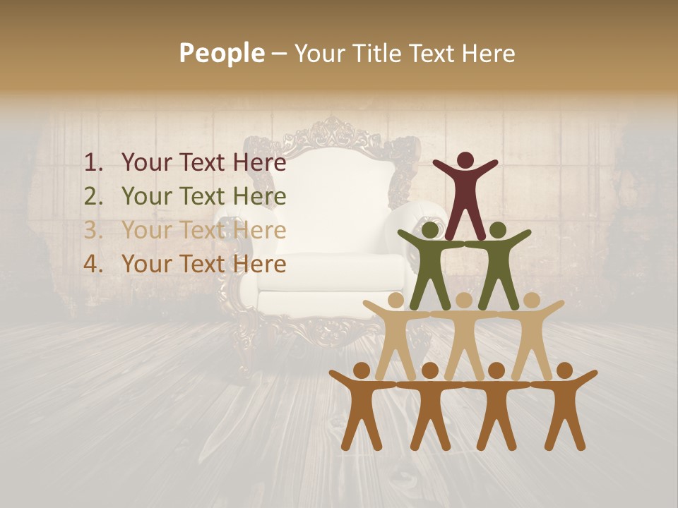 Room Luxury Seat PowerPoint Template