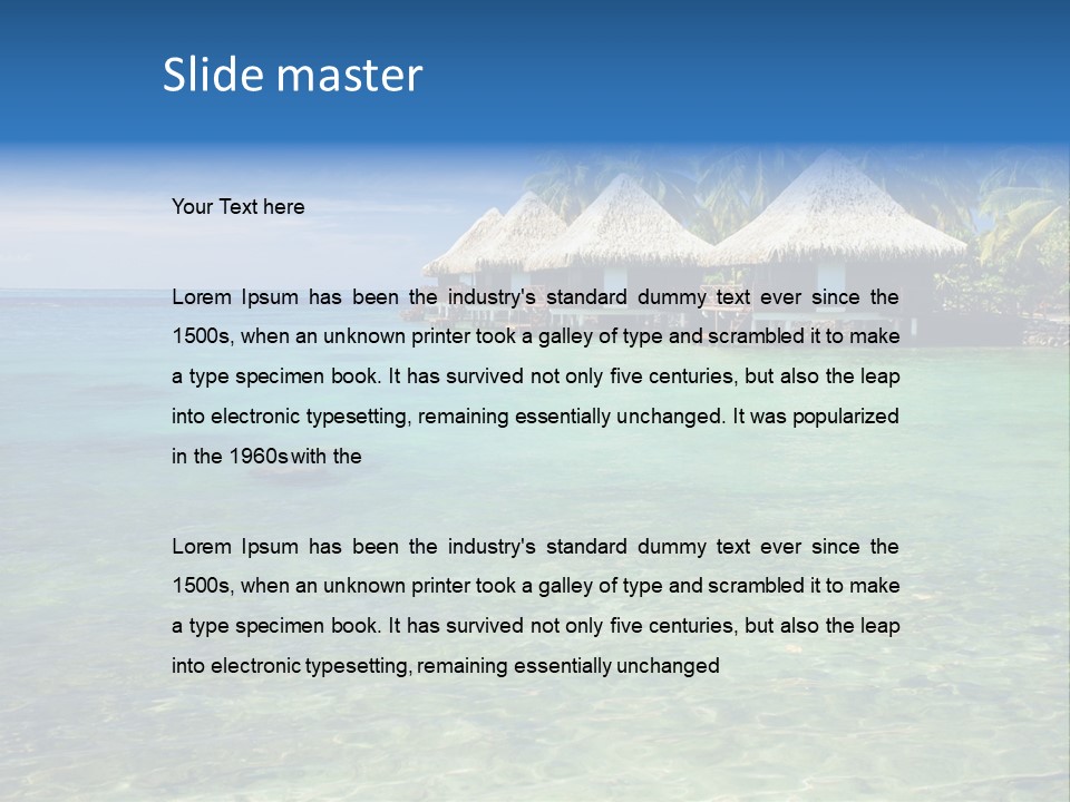 Romantic Vacation Background PowerPoint Template