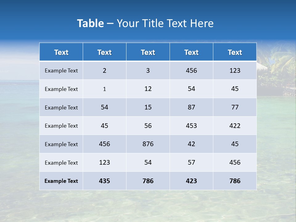 Romantic Vacation Background PowerPoint Template