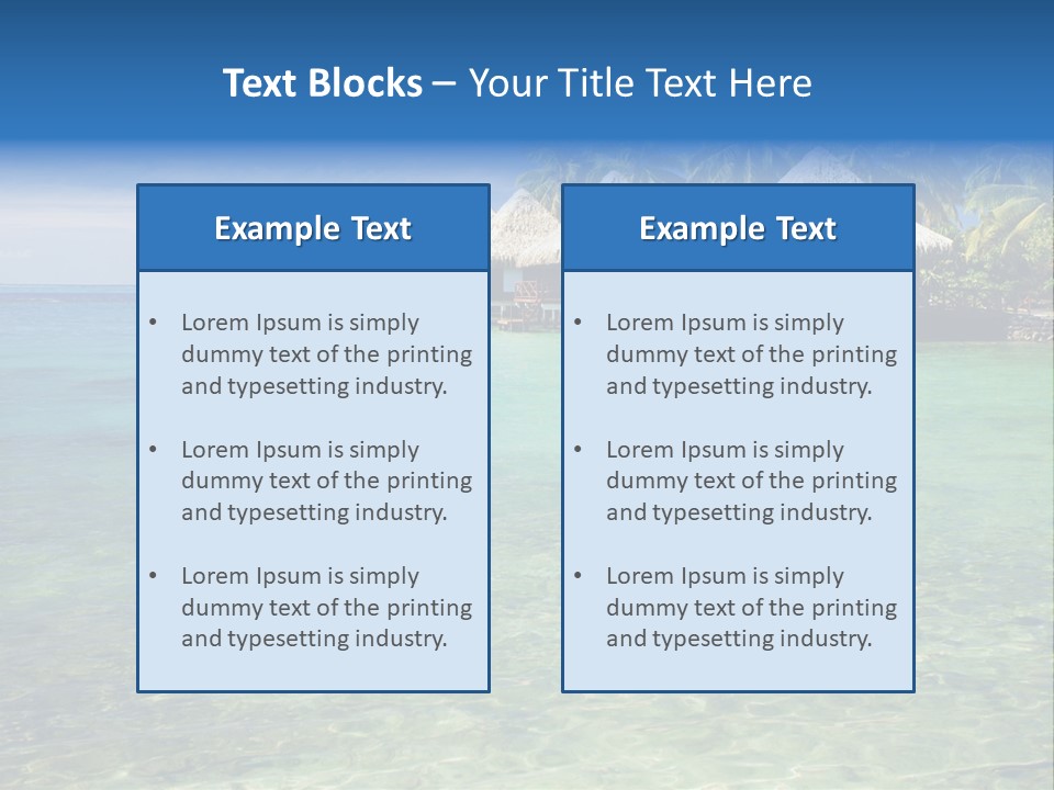 Romantic Vacation Background PowerPoint Template