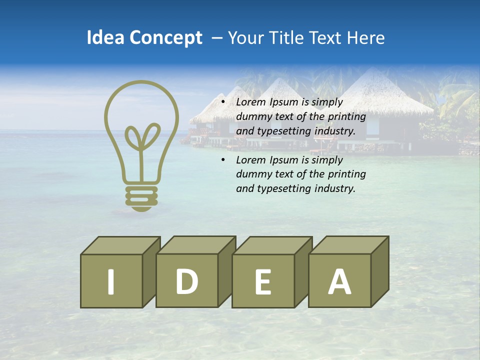 Romantic Vacation Background PowerPoint Template