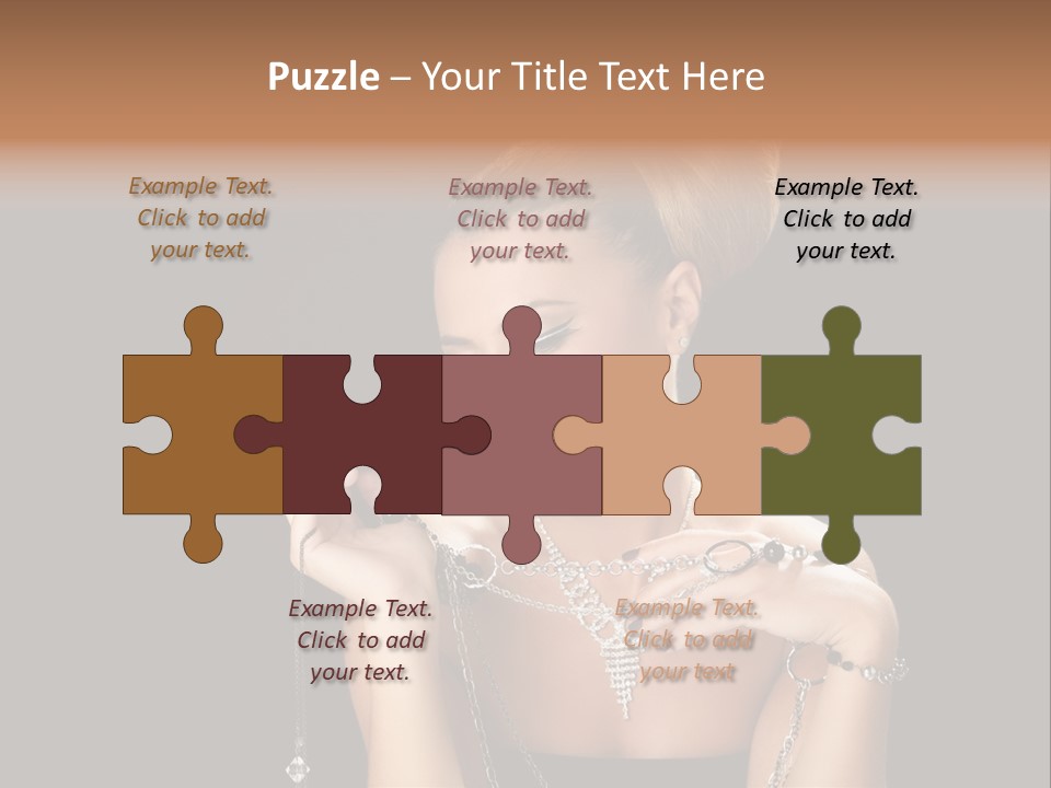 Caucasian Young Wealth PowerPoint Template