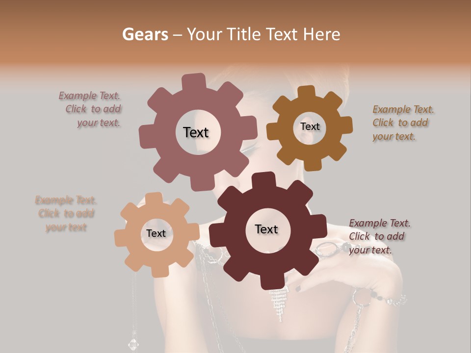 Caucasian Young Wealth PowerPoint Template