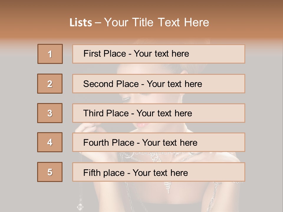 Caucasian Young Wealth PowerPoint Template