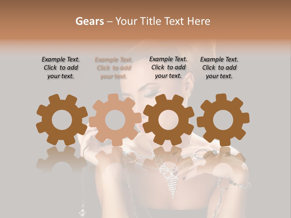 Caucasian Young Wealth PowerPoint Template