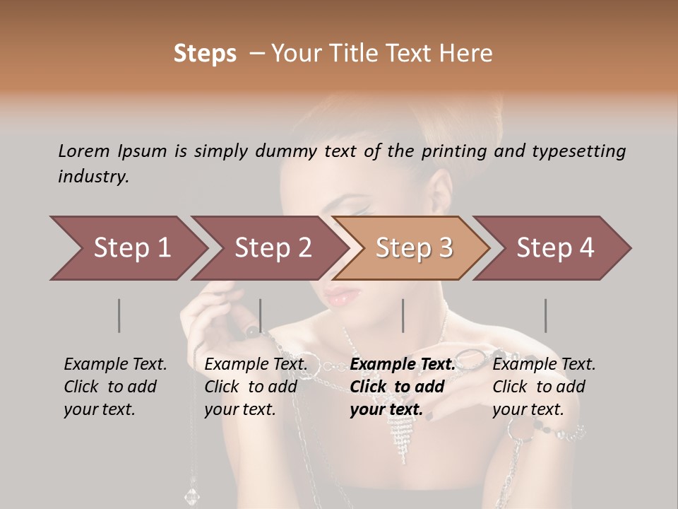 Caucasian Young Wealth PowerPoint Template