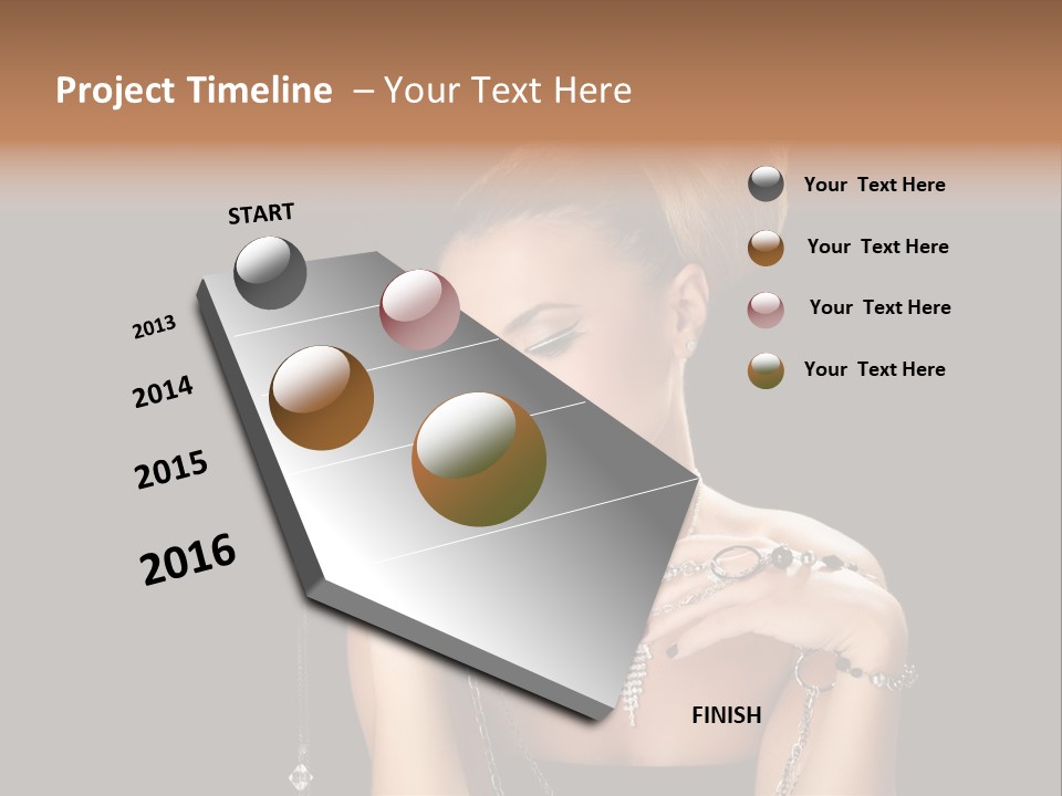 Caucasian Young Wealth PowerPoint Template