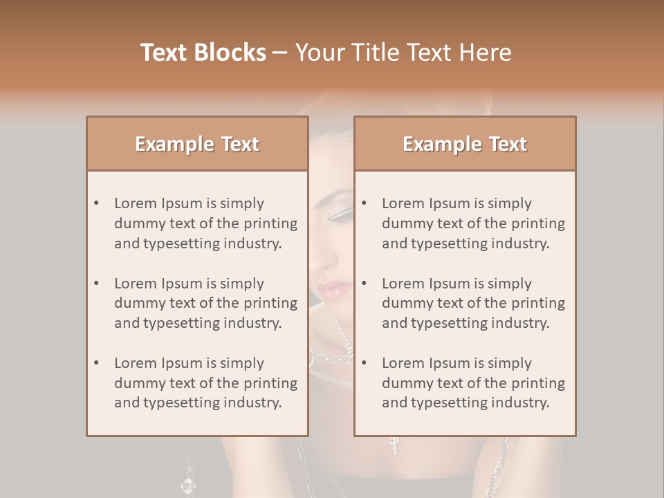 Caucasian Young Wealth PowerPoint Template