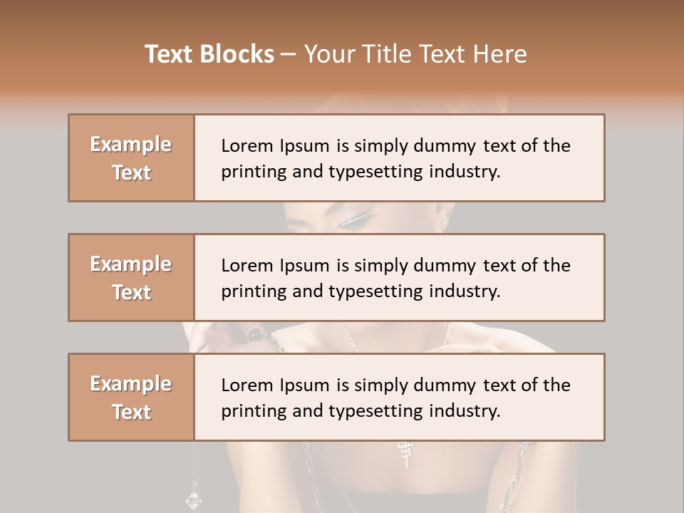 Caucasian Young Wealth PowerPoint Template