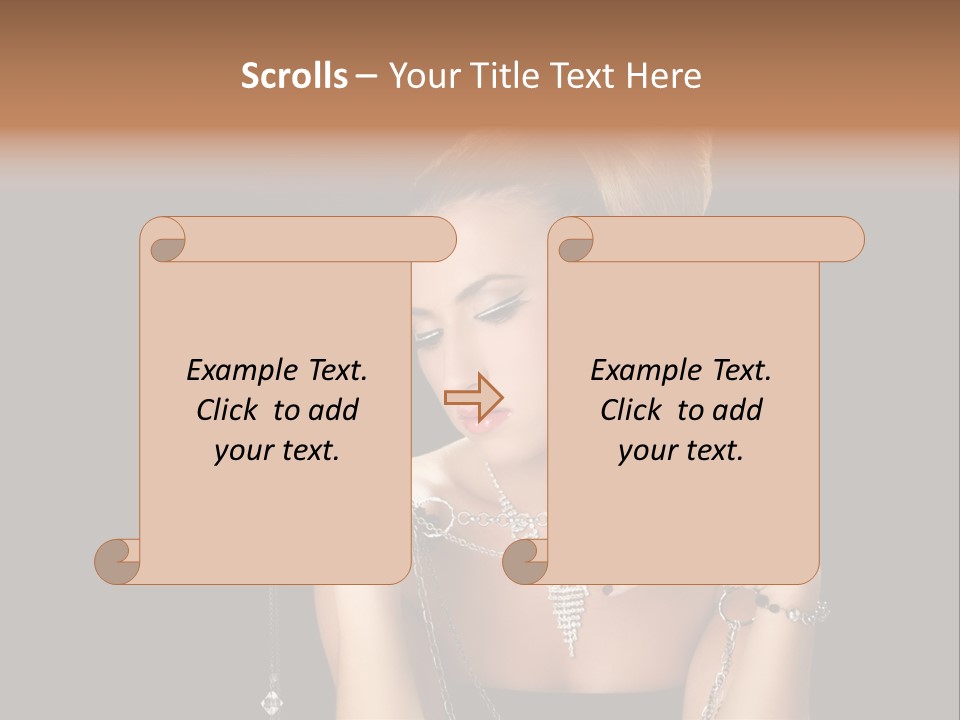 Caucasian Young Wealth PowerPoint Template