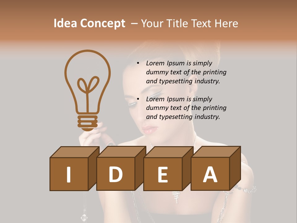 Caucasian Young Wealth PowerPoint Template