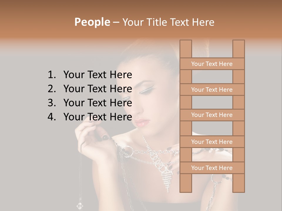 Caucasian Young Wealth PowerPoint Template