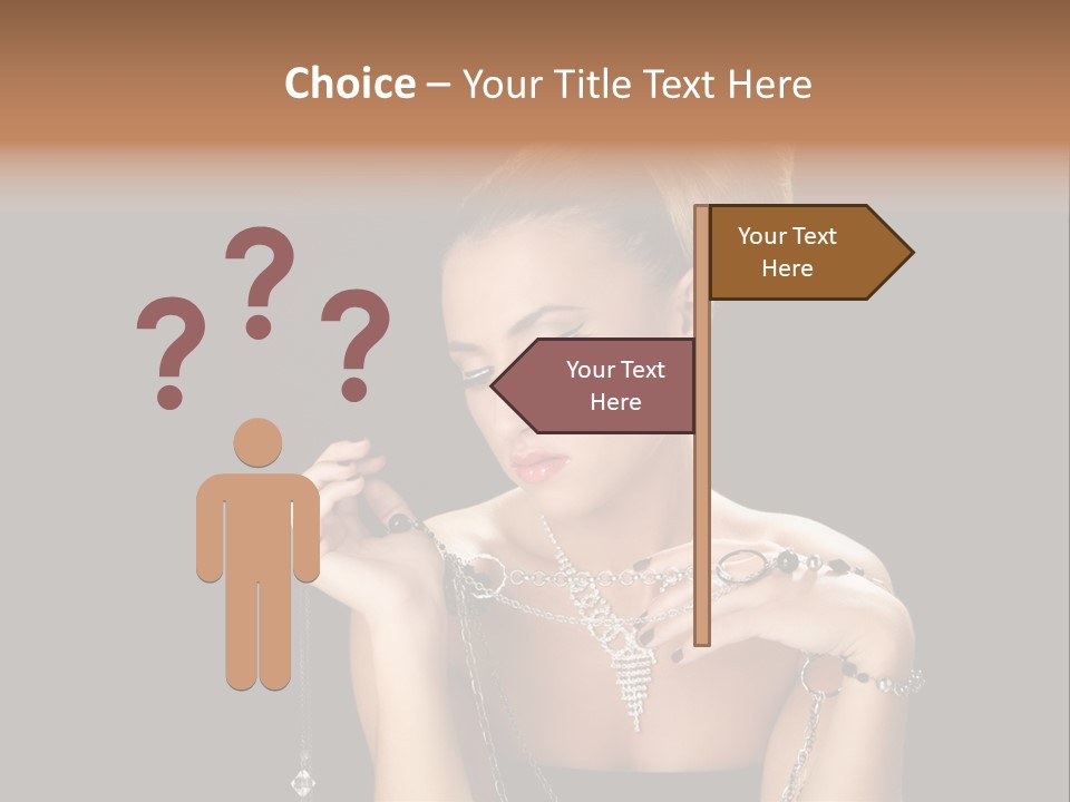 Caucasian Young Wealth PowerPoint Template