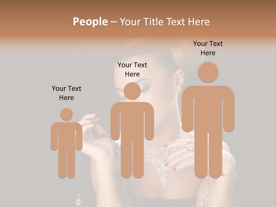 Caucasian Young Wealth PowerPoint Template