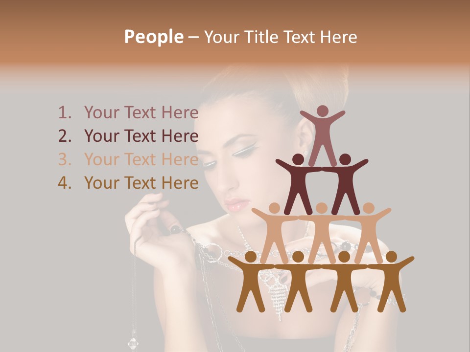 Caucasian Young Wealth PowerPoint Template