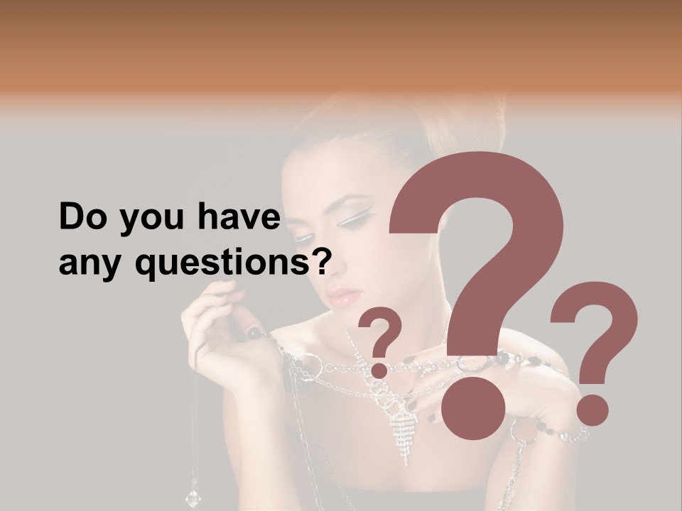 Caucasian Young Wealth PowerPoint Template