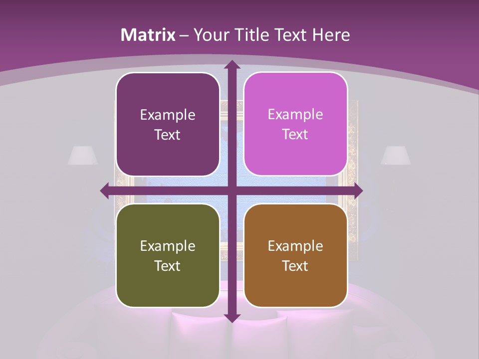 Lamp Grunge Furnishing PowerPoint Template