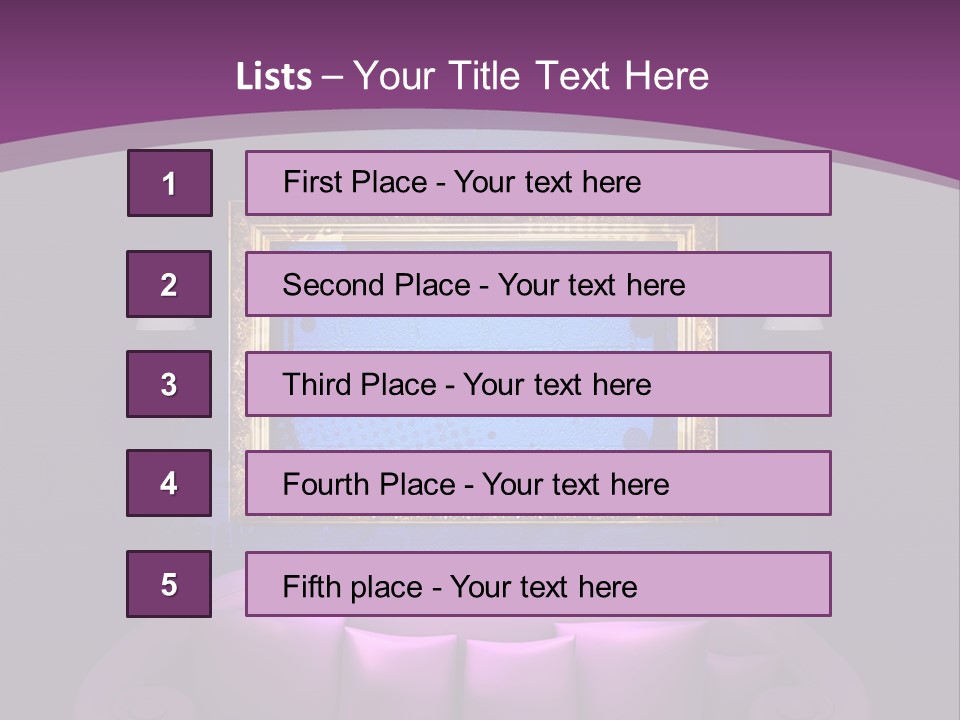 Lamp Grunge Furnishing PowerPoint Template