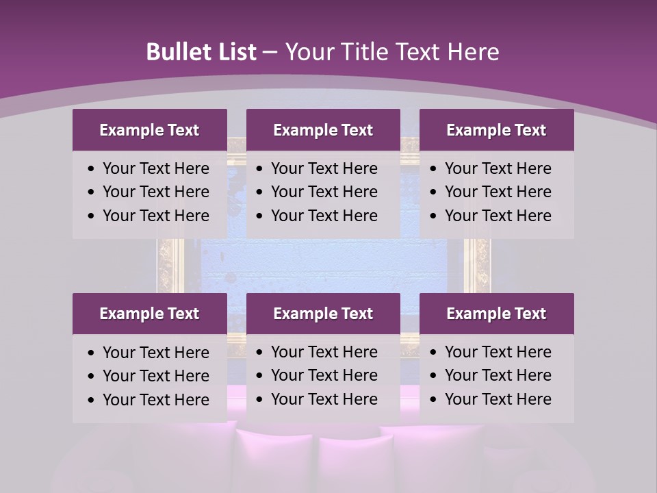 Lamp Grunge Furnishing PowerPoint Template