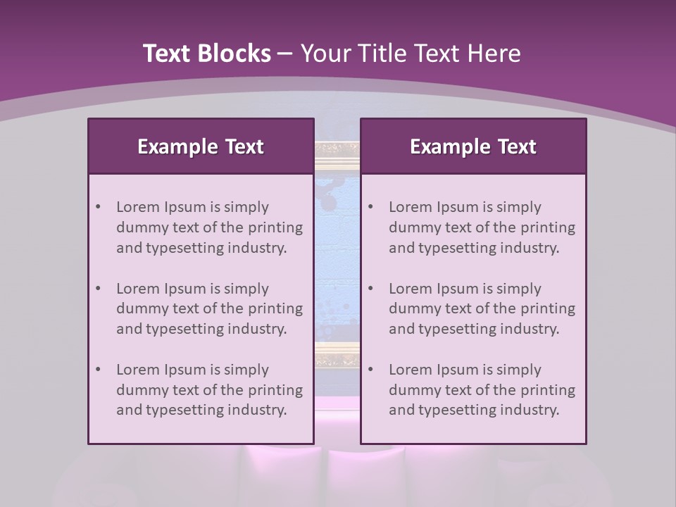 Lamp Grunge Furnishing PowerPoint Template