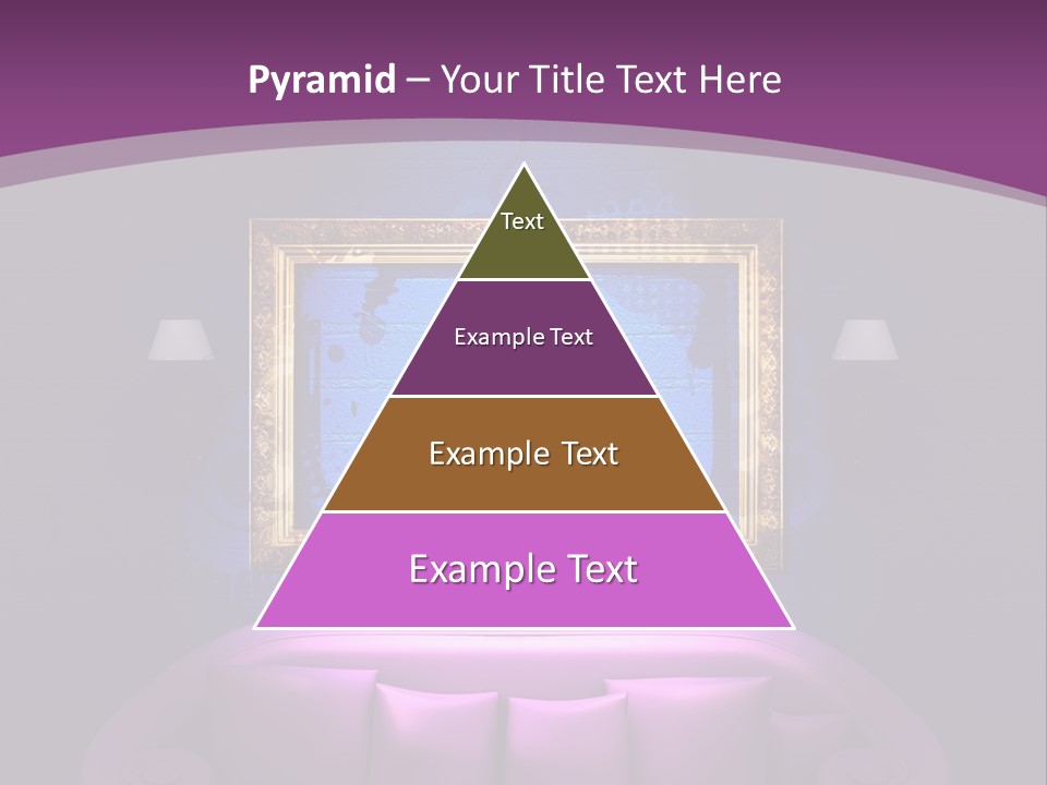 Lamp Grunge Furnishing PowerPoint Template
