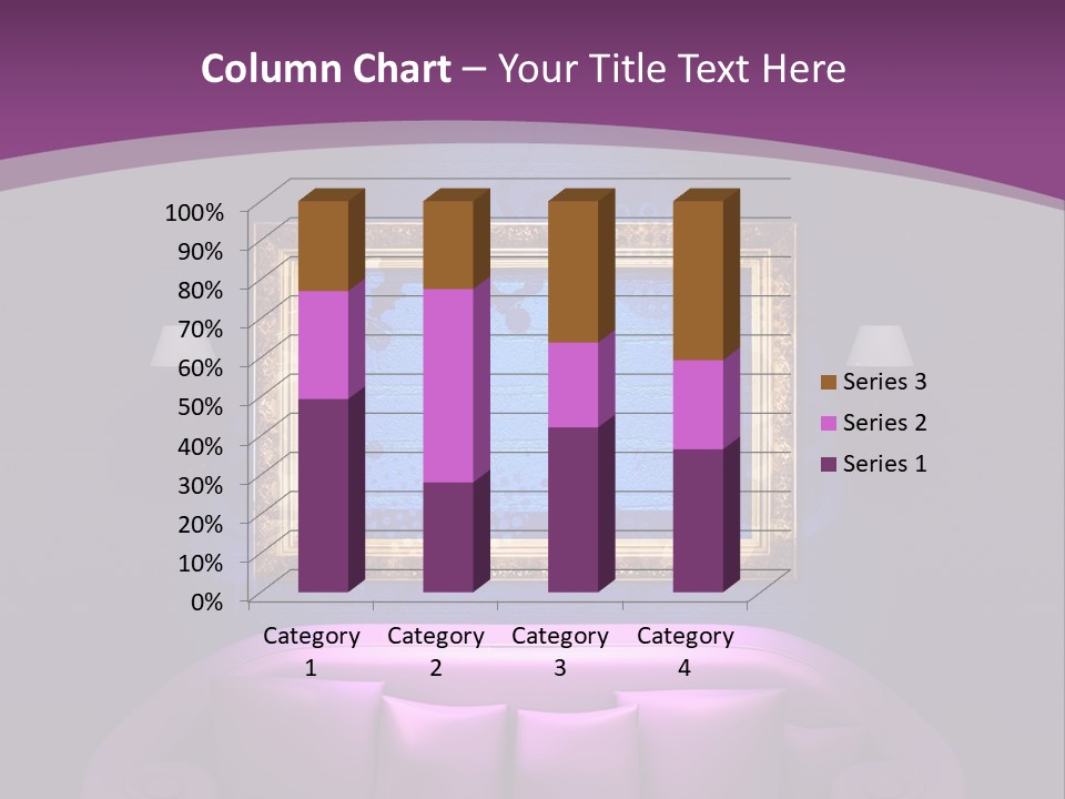 Lamp Grunge Furnishing PowerPoint Template
