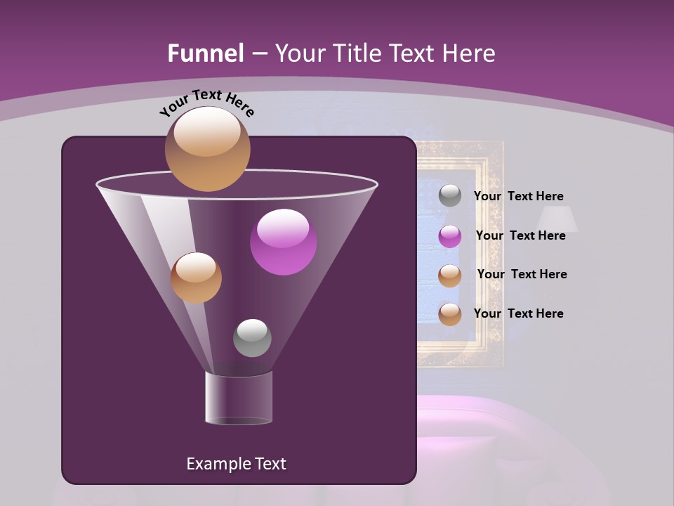 Lamp Grunge Furnishing PowerPoint Template