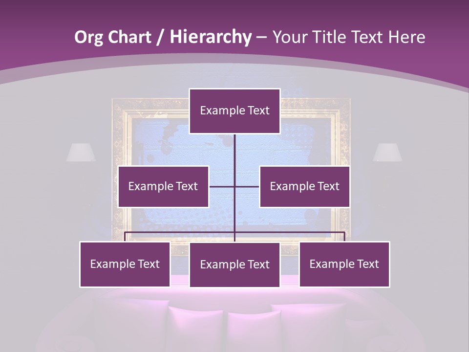 Lamp Grunge Furnishing PowerPoint Template
