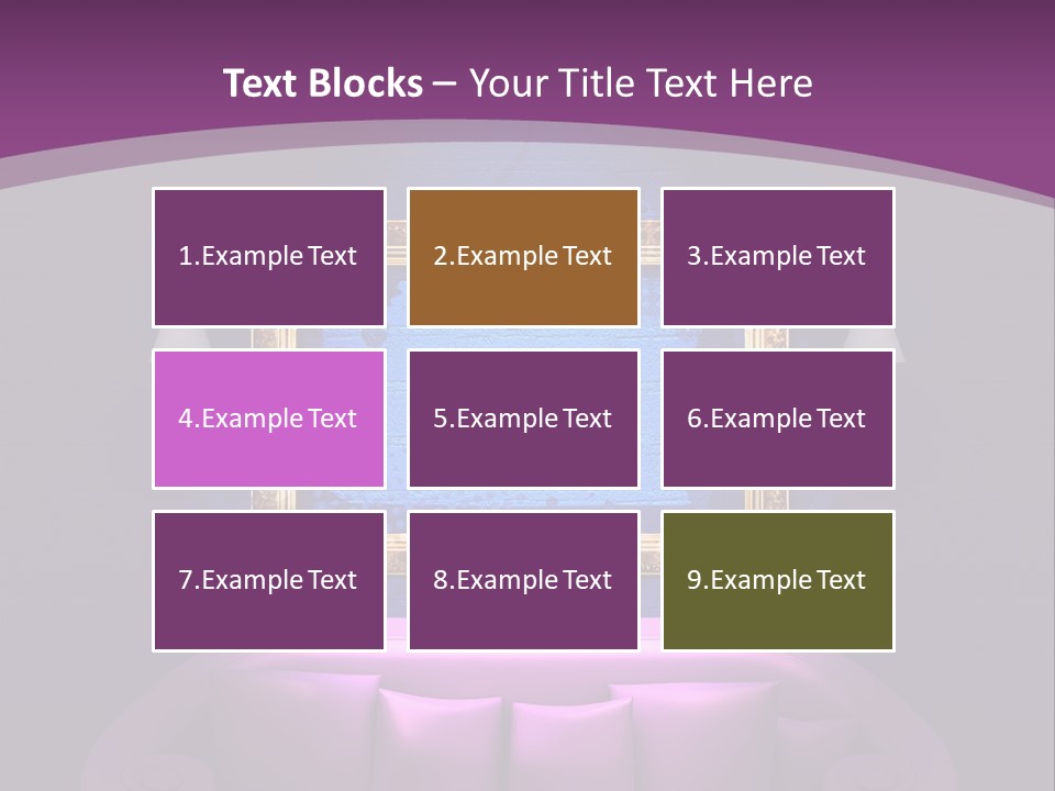 Lamp Grunge Furnishing PowerPoint Template