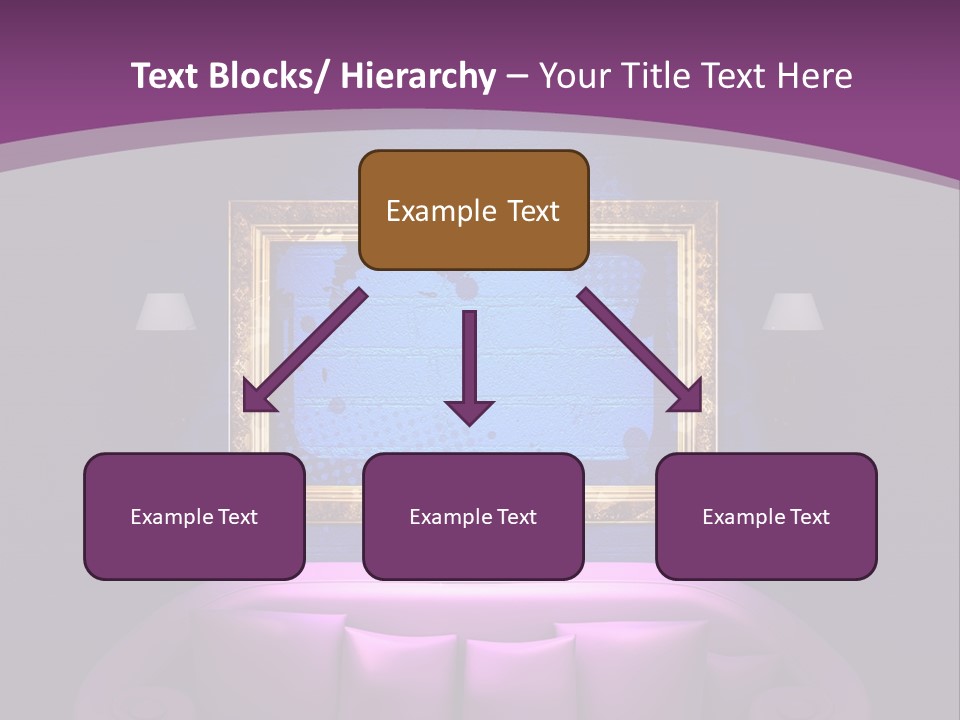 Lamp Grunge Furnishing PowerPoint Template
