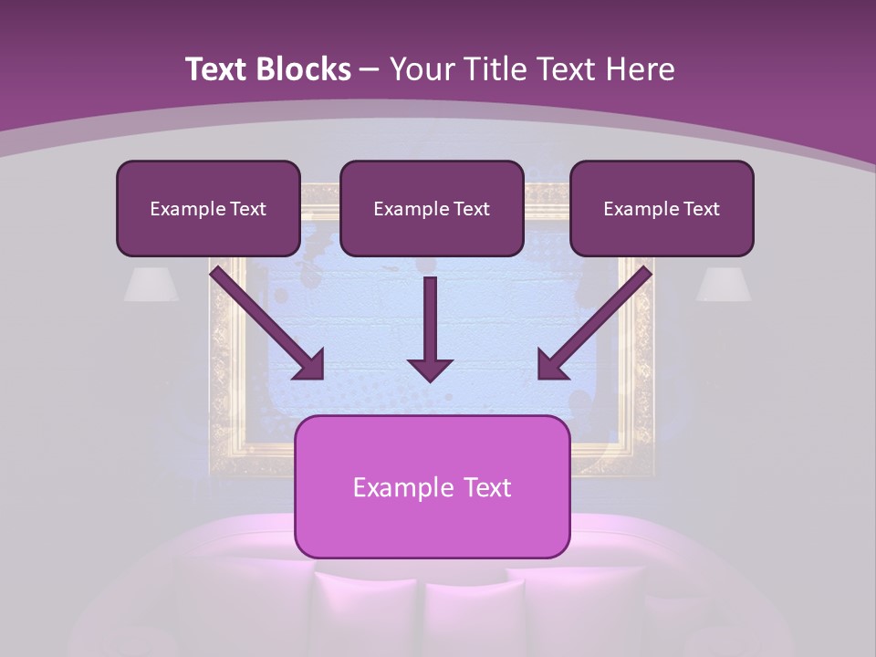 Lamp Grunge Furnishing PowerPoint Template