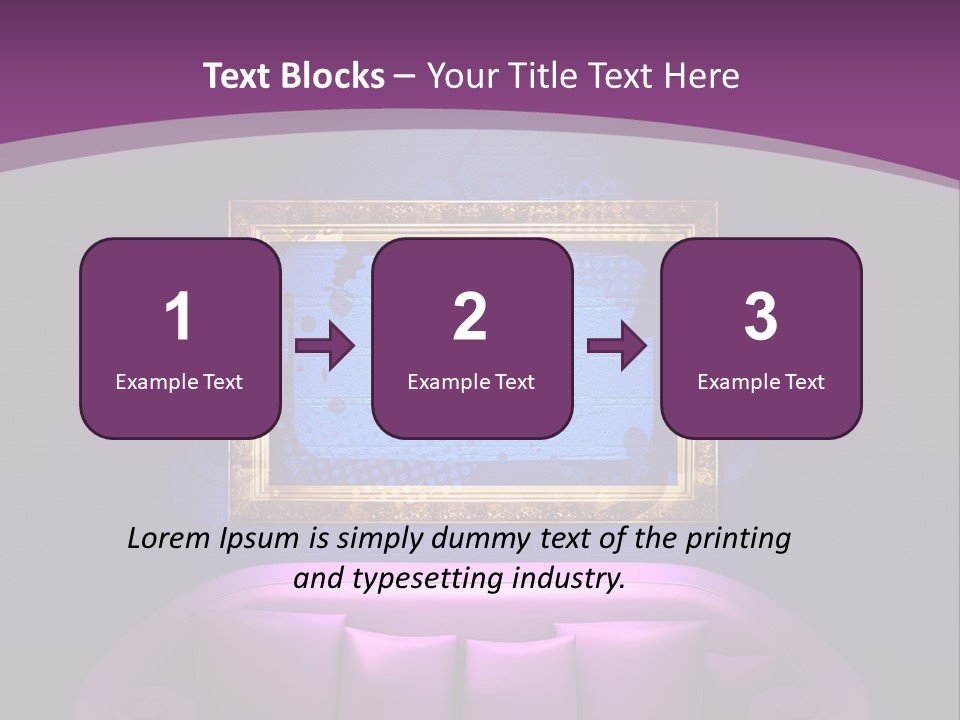 Lamp Grunge Furnishing PowerPoint Template