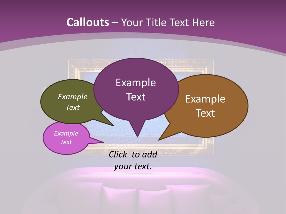 Lamp Grunge Furnishing PowerPoint Template