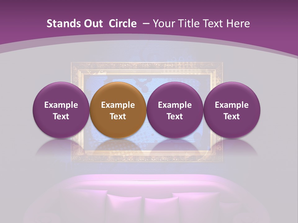 Lamp Grunge Furnishing PowerPoint Template