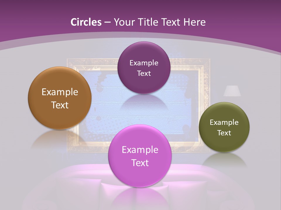 Lamp Grunge Furnishing PowerPoint Template