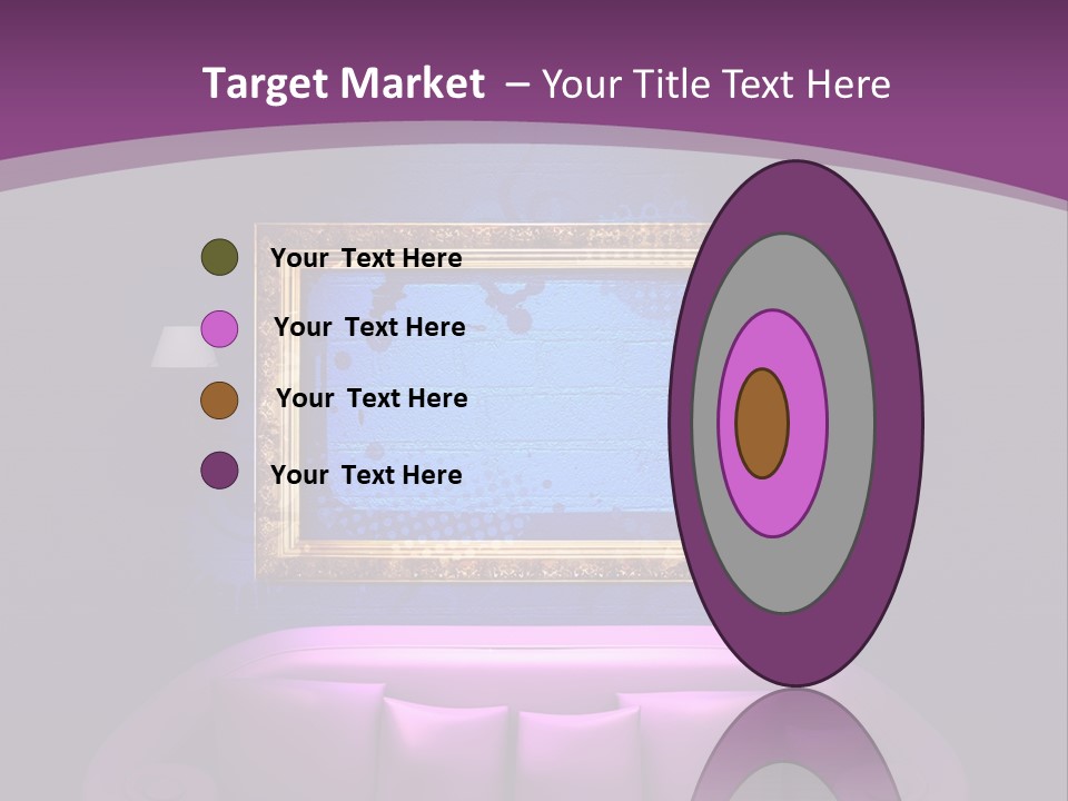 Lamp Grunge Furnishing PowerPoint Template