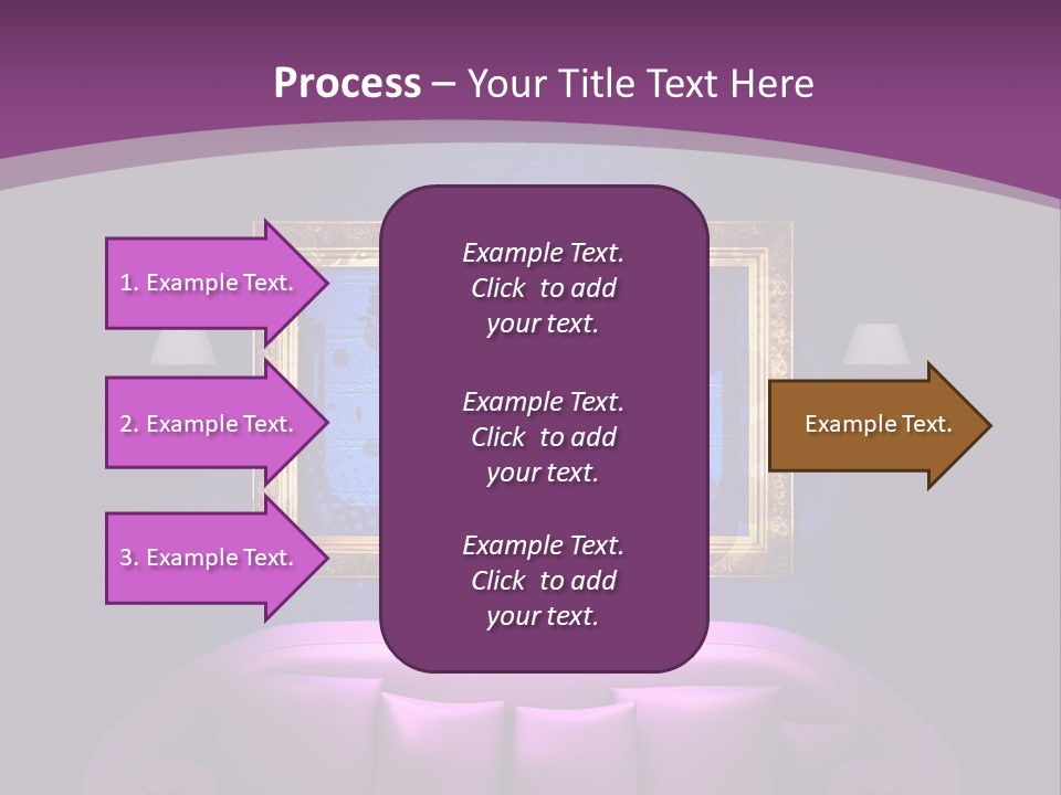 Lamp Grunge Furnishing PowerPoint Template