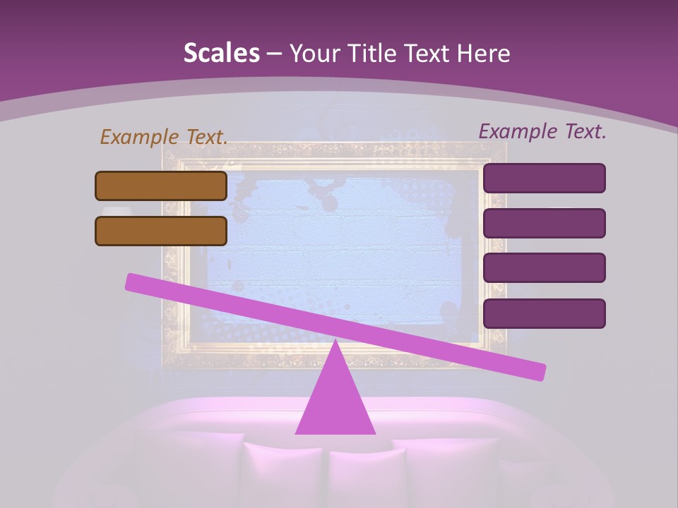 Lamp Grunge Furnishing PowerPoint Template