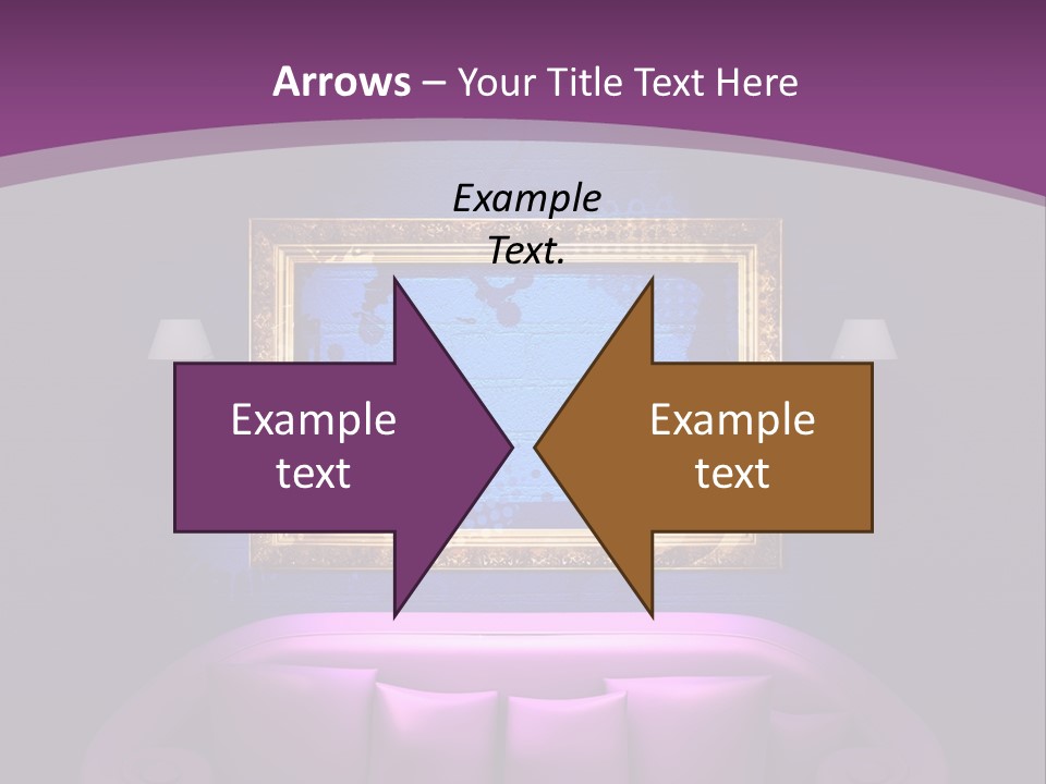 Lamp Grunge Furnishing PowerPoint Template