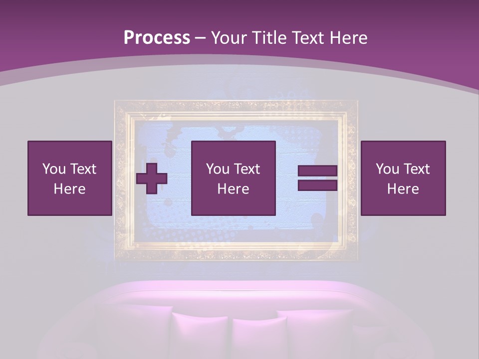 Lamp Grunge Furnishing PowerPoint Template
