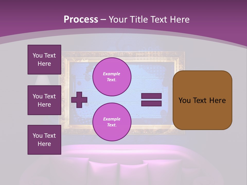 Lamp Grunge Furnishing PowerPoint Template