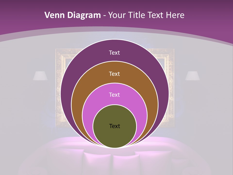 Lamp Grunge Furnishing PowerPoint Template
