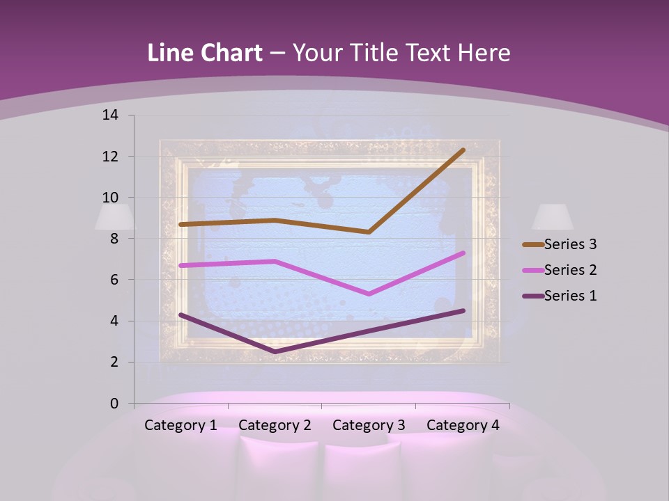 Lamp Grunge Furnishing PowerPoint Template